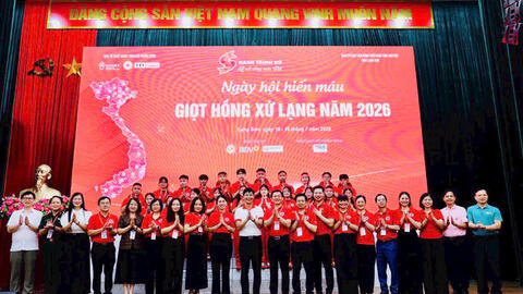 Ban quản lý dự án đầu tư xây dựng tỉnh Lạng Sơn tham gia chương trình Hành trình Đỏ "Giọt hồng Xứ Lạng" tỉnh Lạng Sơn năm 2026
