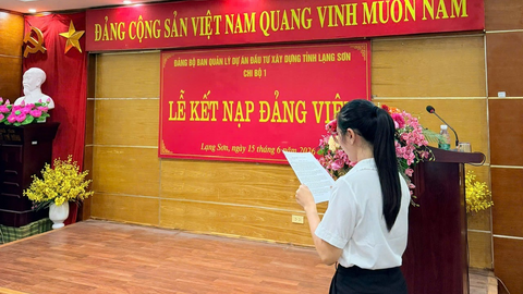 ĐẢNG BỘ BAN QUẢN LÝ DỰ ÁN ĐẦU TƯ XÂY DỰNG TỈNH LẠNG SƠN ĐẨY MẠNH CÔNG TÁC PHÁT TRIỂN ĐẢNG VIÊN