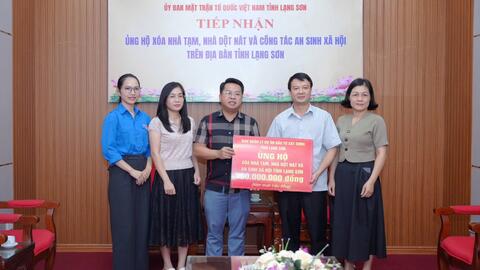 Ban Quản lý dự án đầu tư xây dựng tỉnh Lạng Sơn chung tay xóa nhà tạm, nhà dột nát